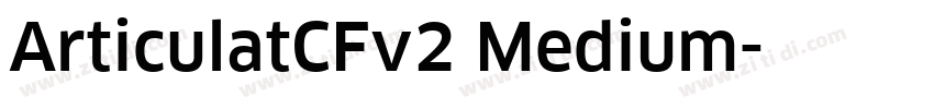 ArticulatCFv2 Medium字体转换